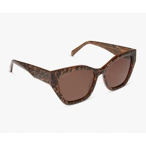 NEW DIFF women's evie sunglasses in animal brown